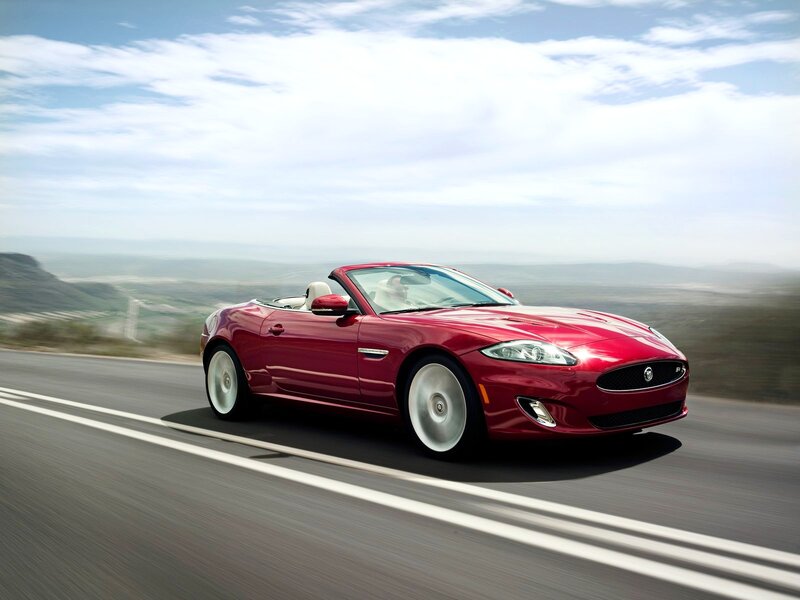 Red Convertible Car — Dynamic, Afternoon, Photograph, Road, Driver, Mountains