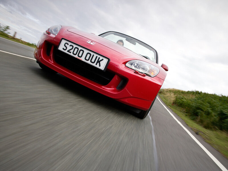 Red Convertible Car — Dynamic, Afternoon, Photograph, Road, Driver