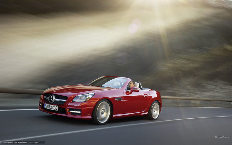 Red Convertible Car — Dynamic, Sunset, Photograph, Driver, Road