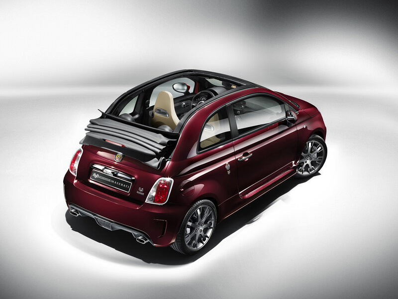Red Convertible Car — Maroon, Dramatic