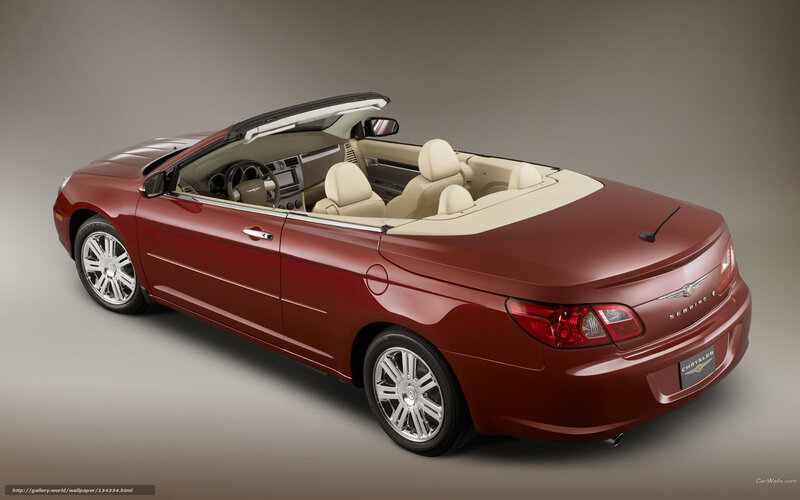 Red Convertible Car — Maroon, Neutral