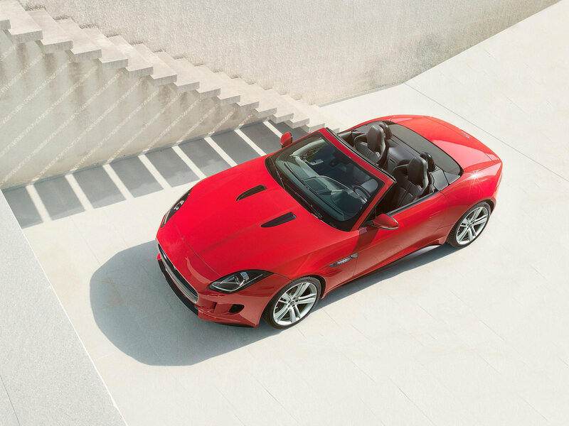 Red Convertible Car — Modern