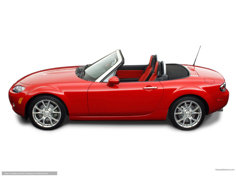 Red Convertible Car — Neutral, Photograph, Silver Wheels