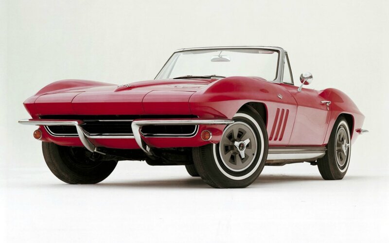Red Convertible Car — Neutral, Photograph, White Background