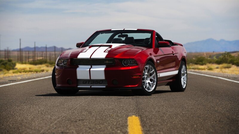 Red Convertible Car — Open, Afternoon