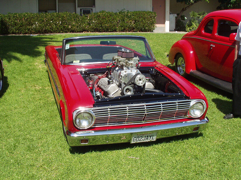 Red Convertible Car — Outdoor