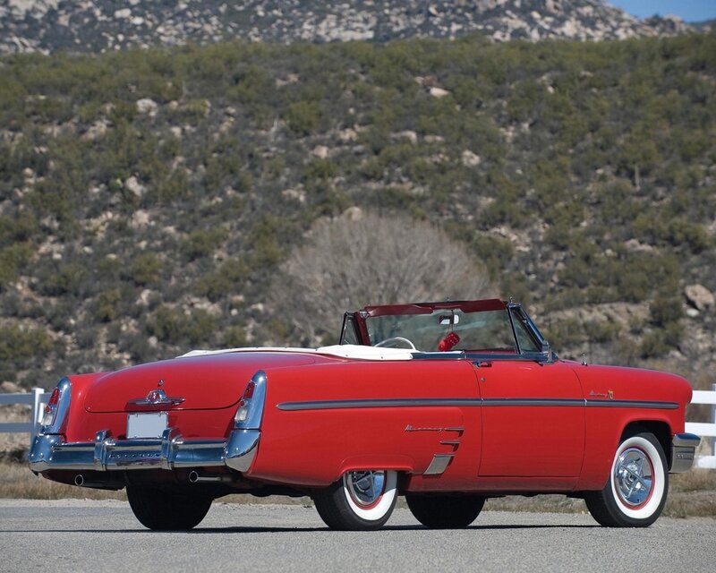 Red Convertible Car — Serene, Afternoon, Photograph, Mountain, White Fence