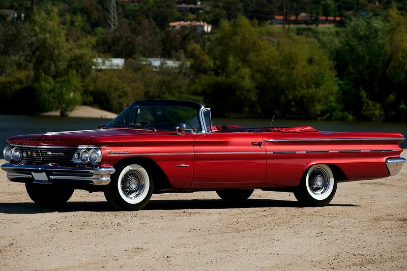 Red Convertible Car — Serene, Afternoon, Photograph, River