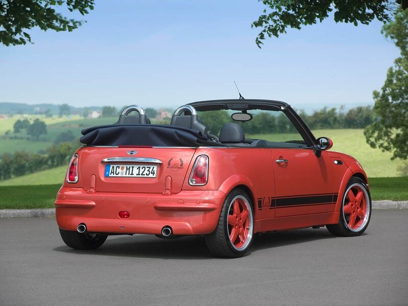 Red Convertible Car — Serene, Afternoon, Photograph, Trees, Grass, Green