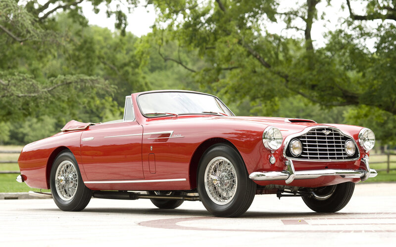 Red Convertible Car — Serene, Afternoon, Photograph, Trees