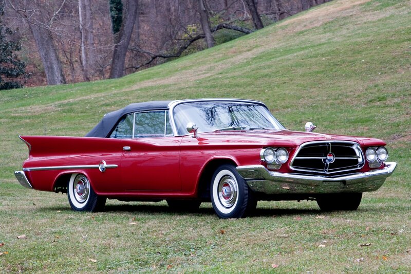 Red Convertible Car — Serene, Autumn