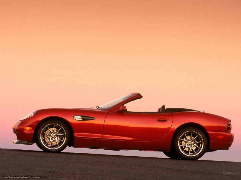Red Convertible Car — Serene, Sunset, Photograph, Sky