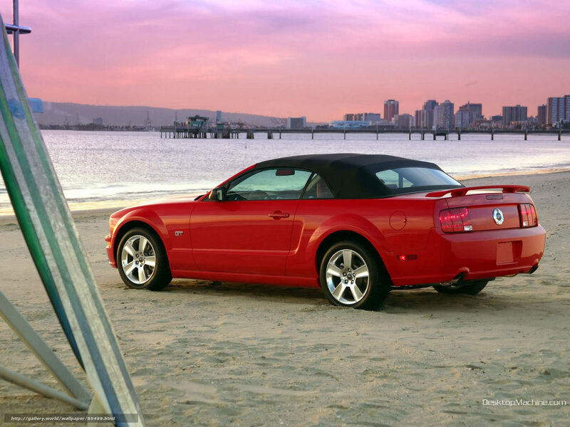 Red Convertible Car — Serene, Sunset, Photograph