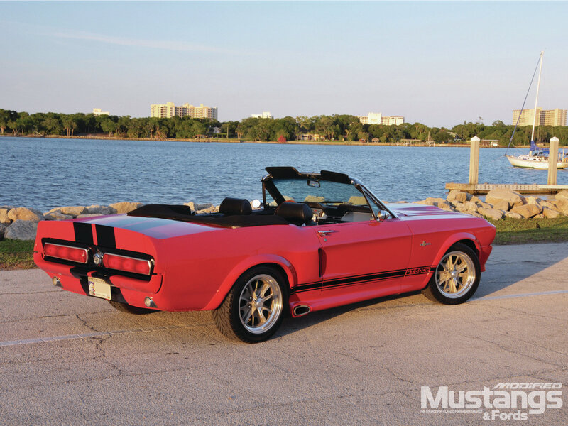Red Convertible Car — Serene, Sunset, Photograph, Water