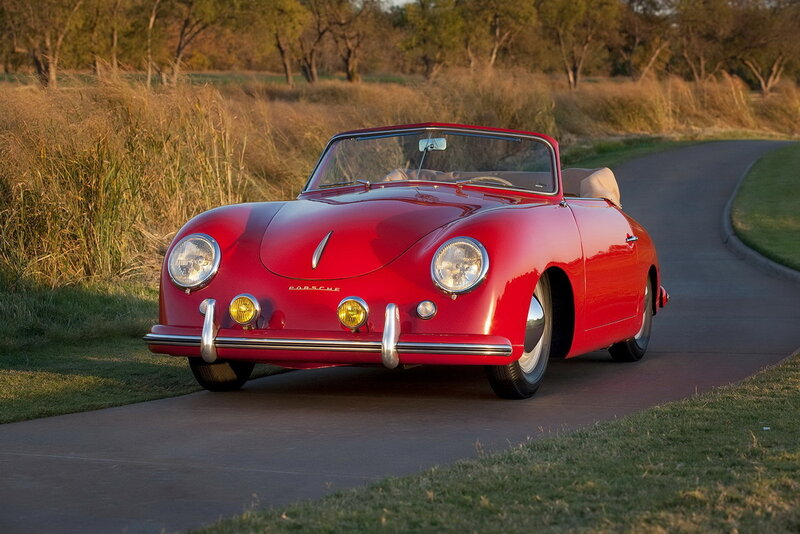 Red Convertible Car — Serene, Sunset