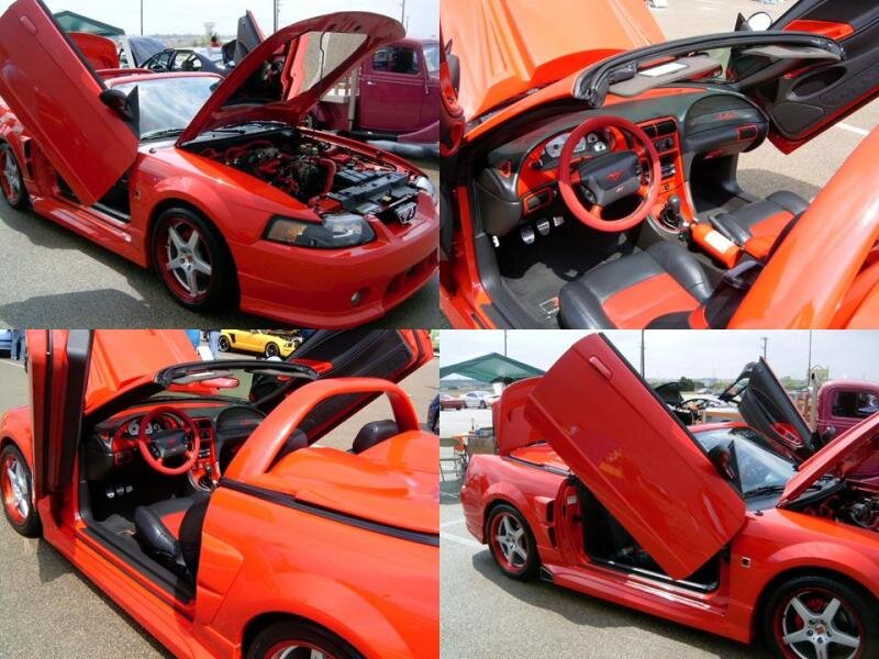 Red Convertible Car — Showcasing