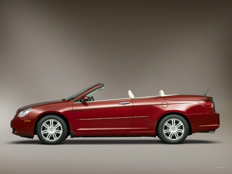 red convertible car side view