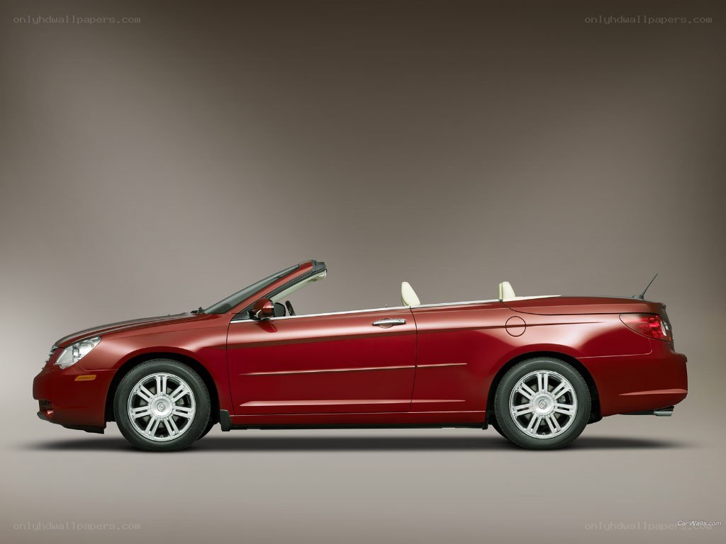 red convertible car side view