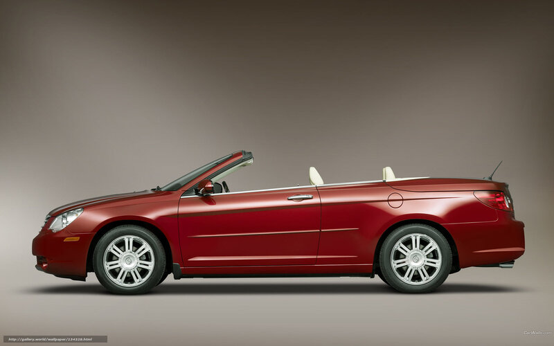 red convertible car side view