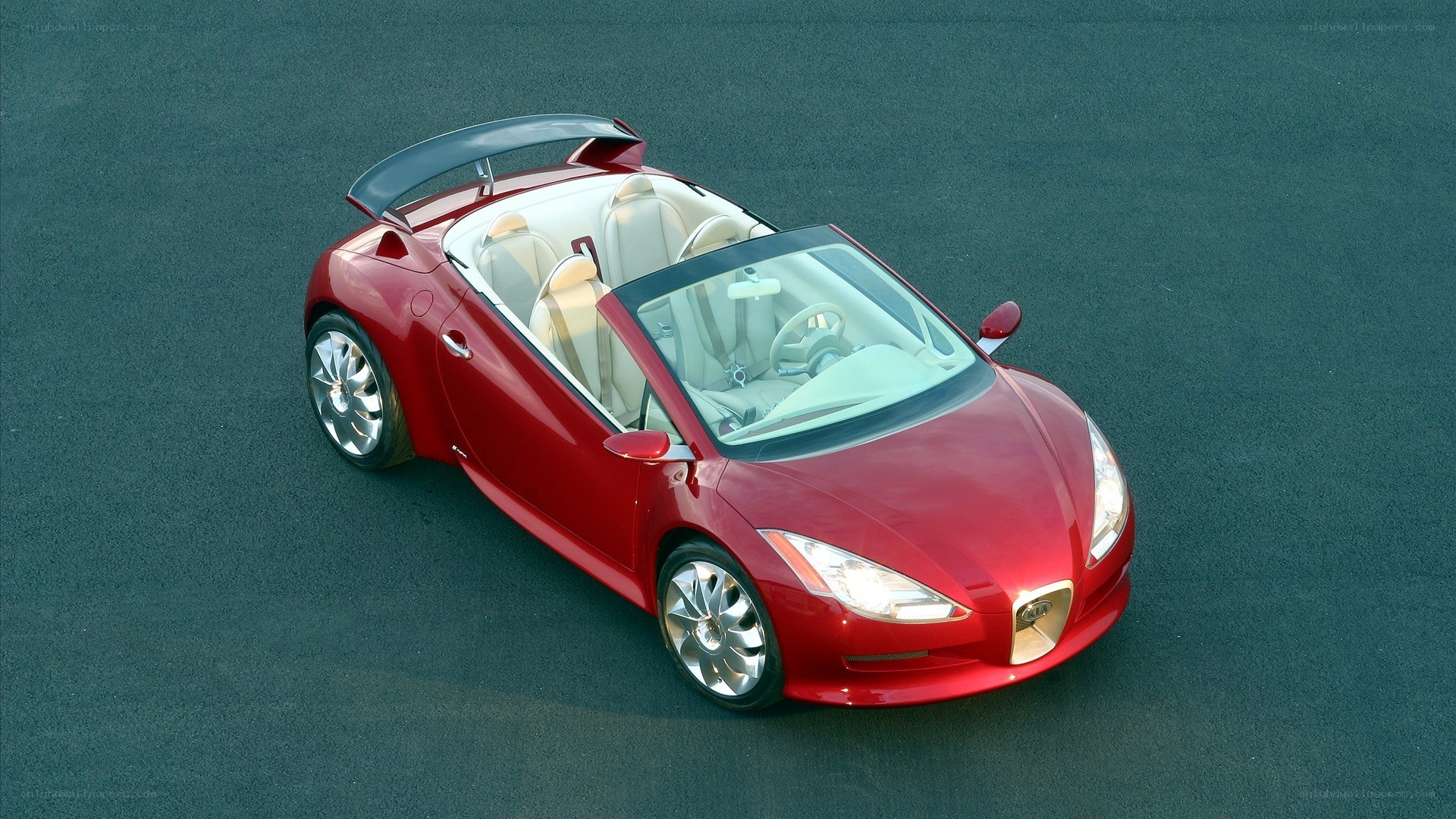 Red convertible concept car