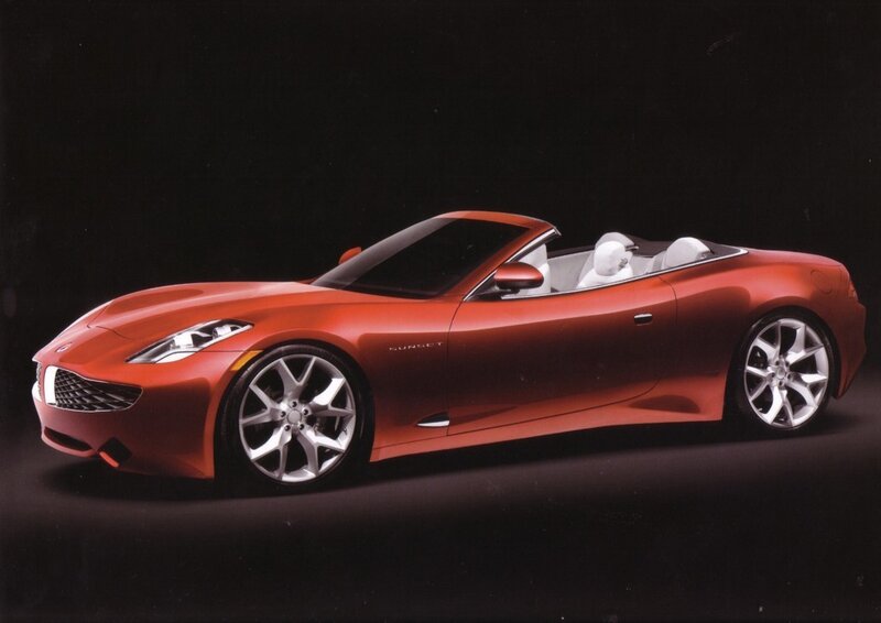 Red convertible concept car