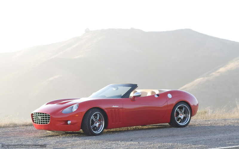 Red convertible sports car