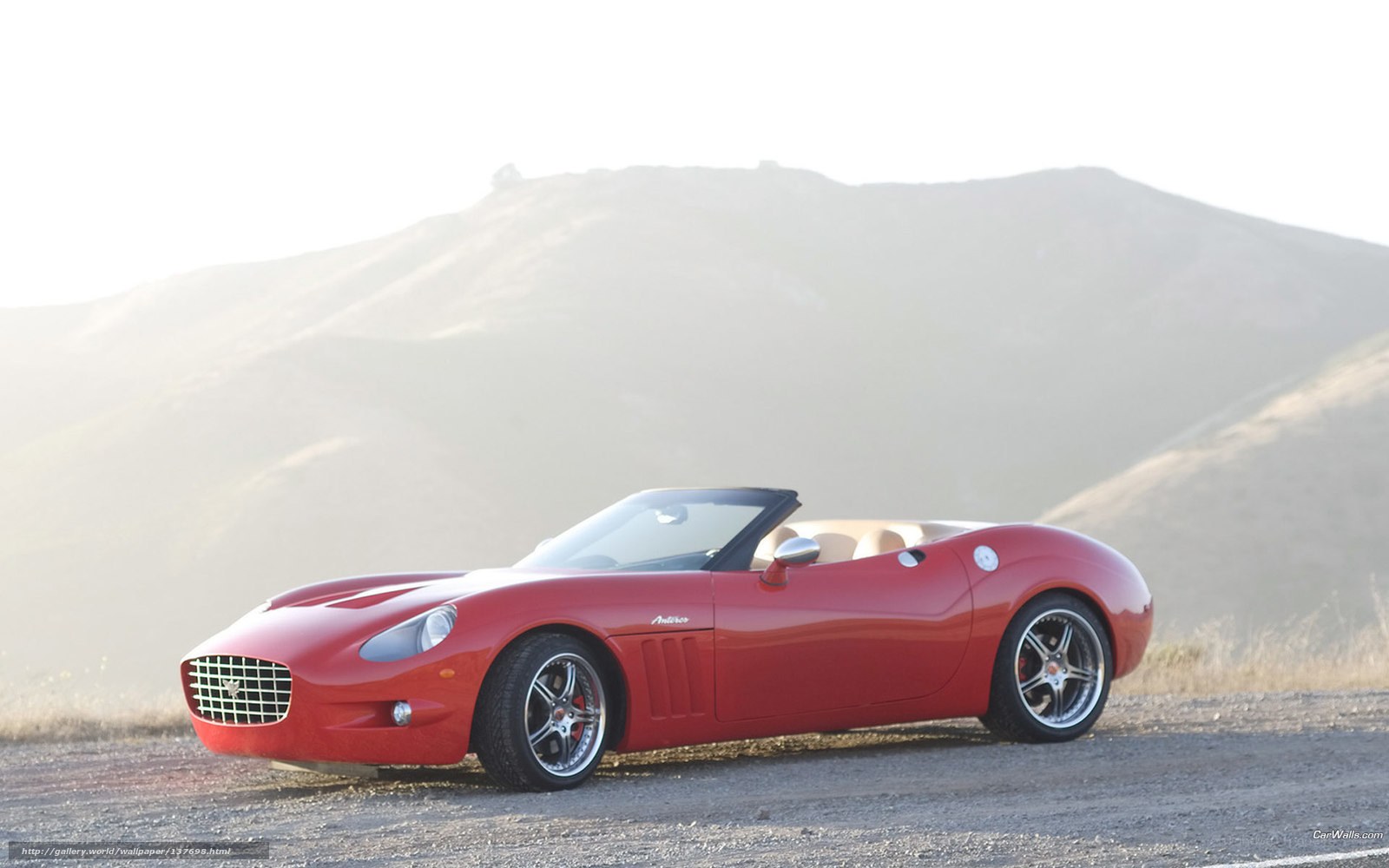 Red convertible sports car
