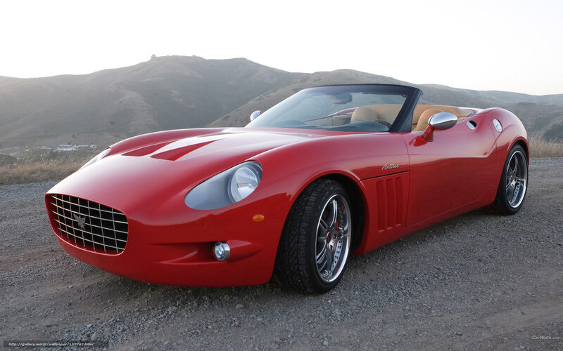Red convertible sports car