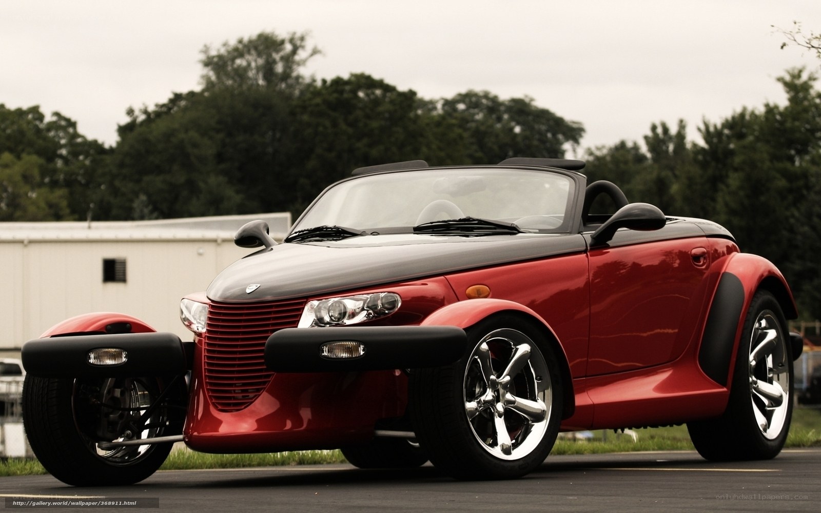 Red convertible sports car