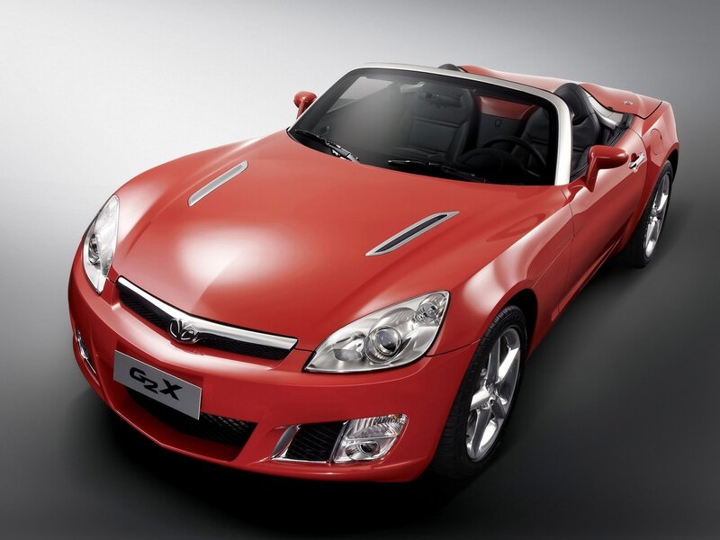 Red convertible sports car