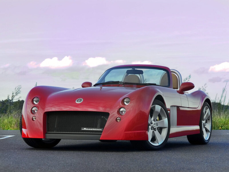 Red convertible sports car