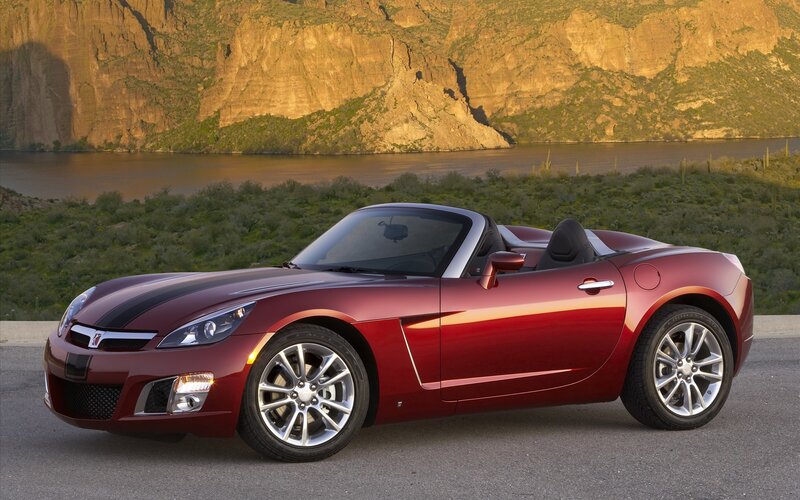 Red convertible sports car