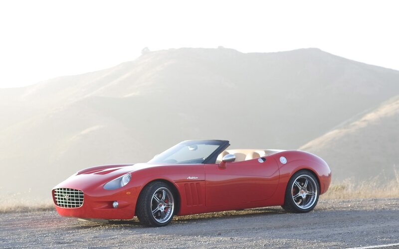 Red convertible sports car