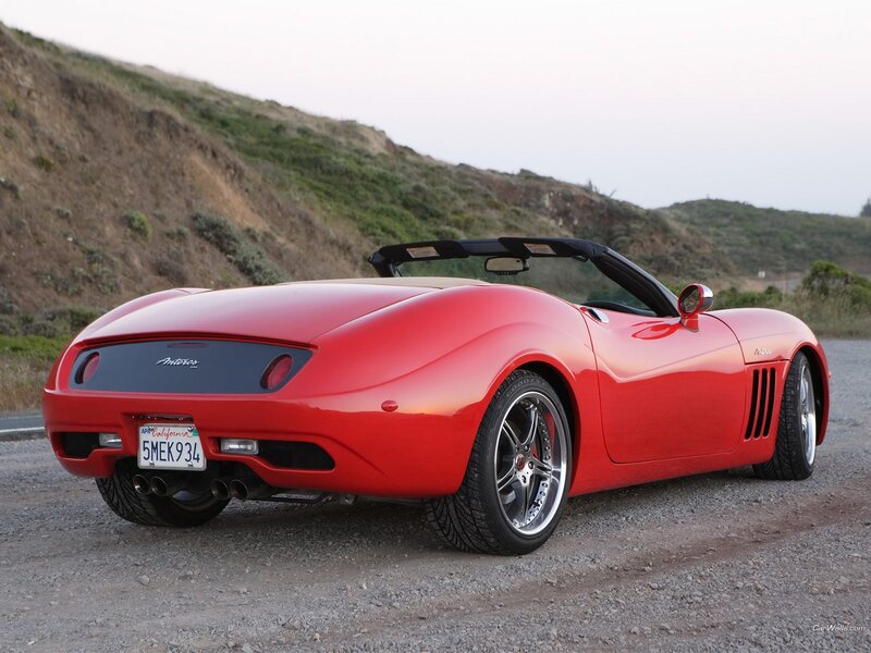 Red convertible sports car