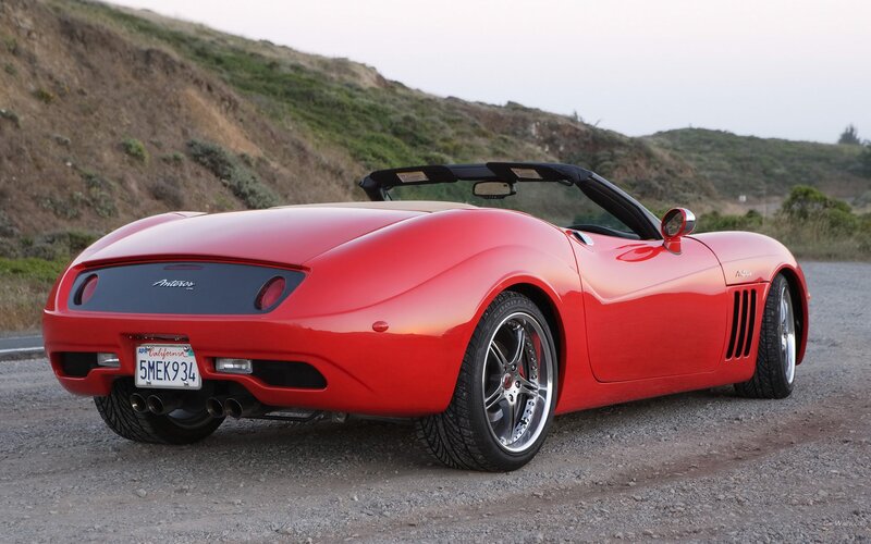 red convertible sports car