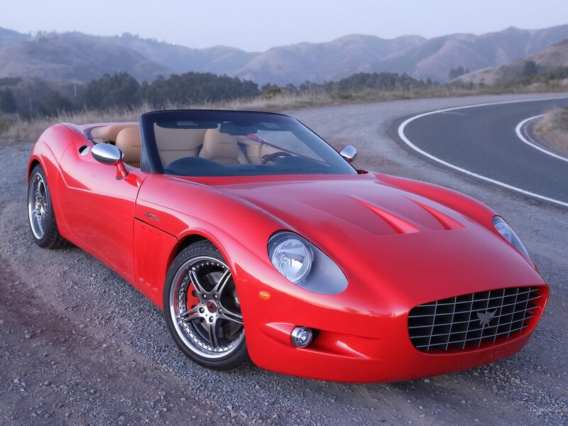 Red convertible sports car