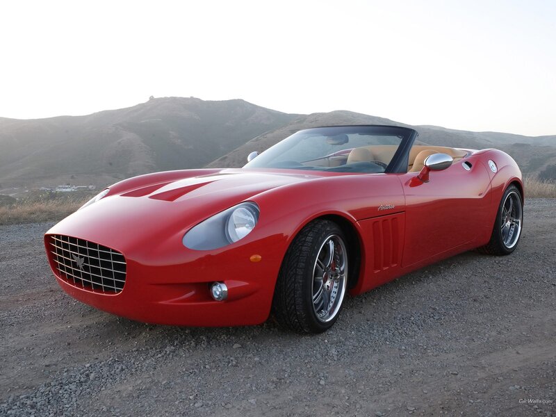 red convertible sports car