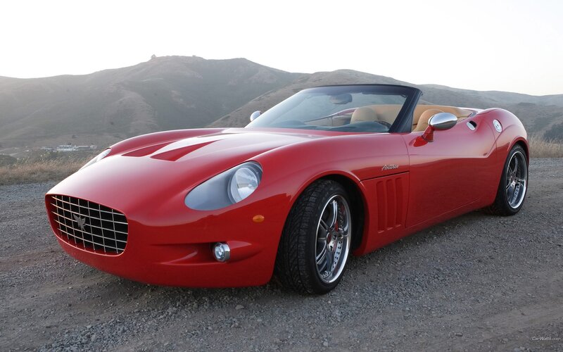 red convertible sports car