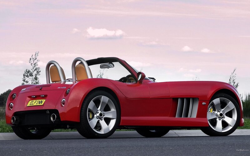 red convertible sports car