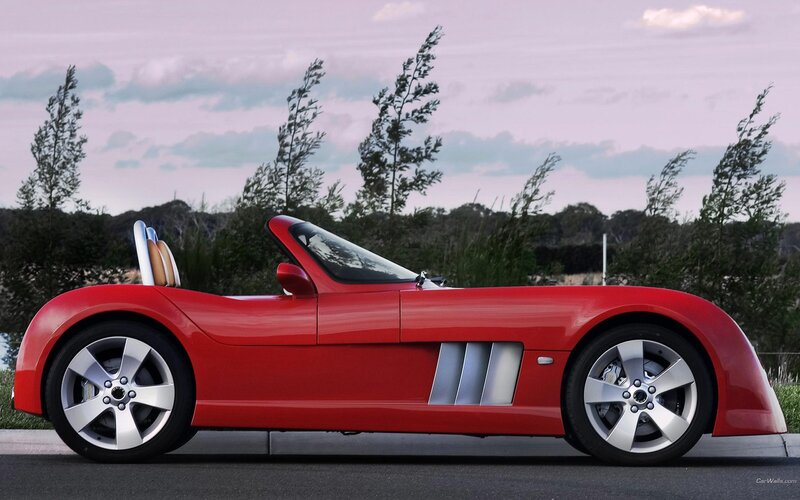 red convertible sports car