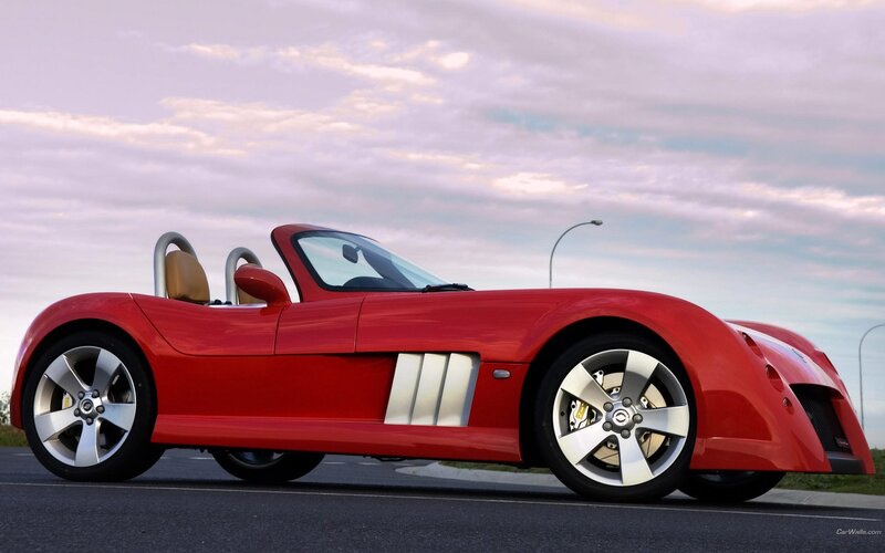 Red convertible sports car