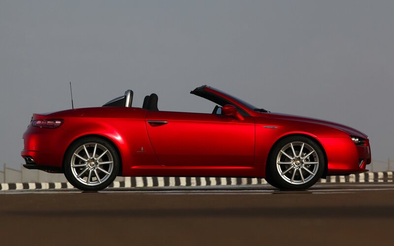 Red convertible sports car