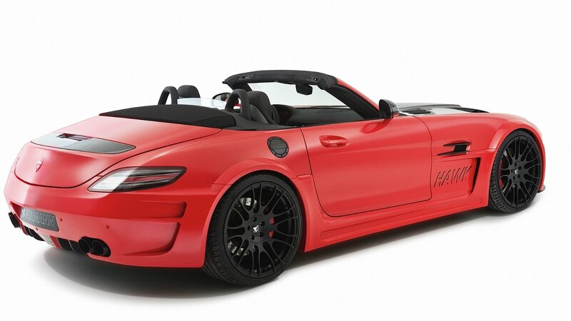 red convertible sports car