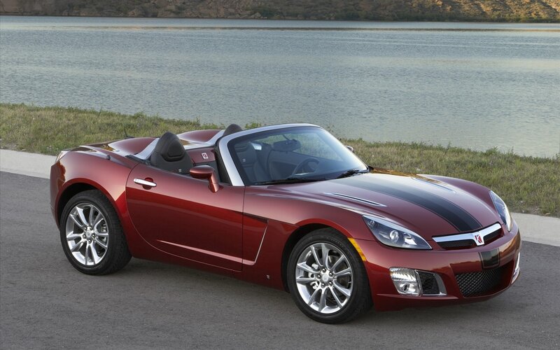 Red convertible sports car