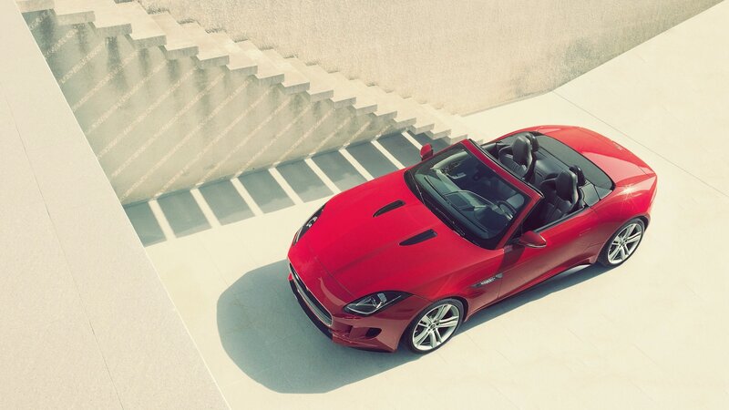 Red convertible sports car