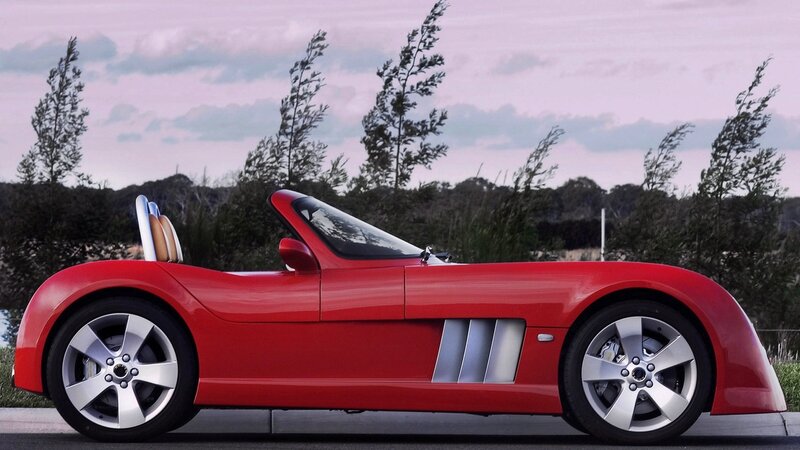 red convertible sports car