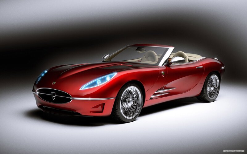 red convertible sports car