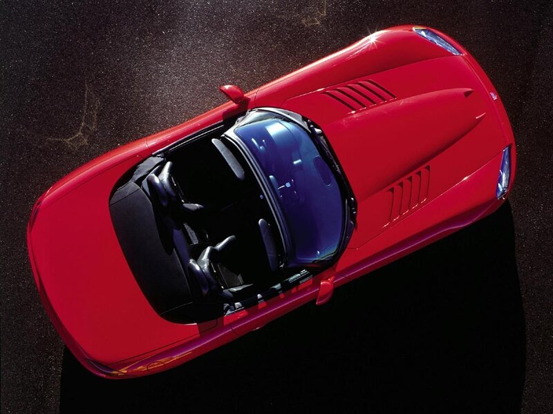 Red convertible sports car