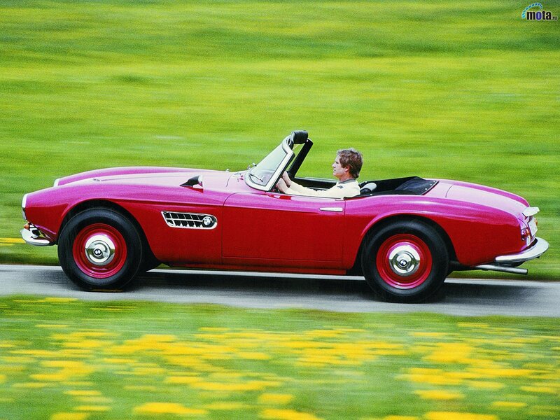Red convertible sports car