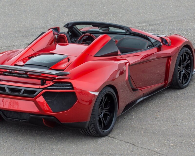 red convertible sports car